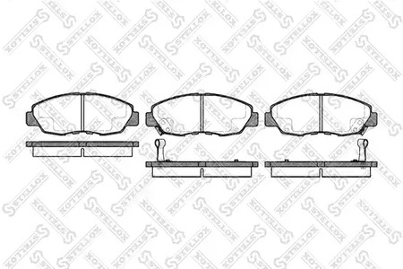 335 002-SX STELLOX Комплект тормозных колодок, дисковый тормоз